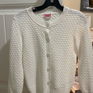 White Textured Knit Sweater KATE SPADE XS NEW